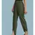 Green Solid Tulip Pant