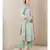 Band Collar Neck 3/4 Sleeves Embroidered Kurta With Pants And Dupatta
