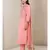 Band Collar Neck 3/4 Sleeves Embroidered Kurta With Pants And Dupatta