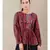 Round Neck Full Sleeves Printed Kurti