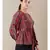 Round Neck Full Sleeves Printed Kurti