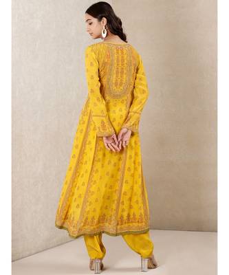 Boat Neck Full Sleeves Kurta With Dhoti Pant 3