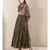 Green Printed Anarkali Kurta with Dupatta