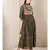 Green Printed Anarkali Kurta with Dupatta