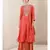 Coral Embroidered Chanderi Kurta With Sharara And Dupatta