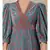 Teal Printed Velvet Kurta With Pant