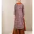 Grey Printed Velvet Kurta With Sharara And Dupatta