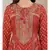 Rust Printed Kurta With Legging And Dupatta