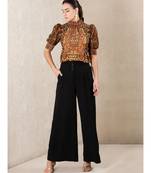 Chocolate Brown Printed Kurti