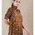 Chocolate Brown Printed Kurti