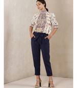 Off White Printed Kurti