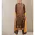 Chocolate Brown Printed Kurta With Pant And Dupatta