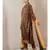 Chocolate Brown Printed Kurta With Pant And Dupatta