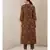 Chocolate Brown Printed Kurta With Pant And Dupatta