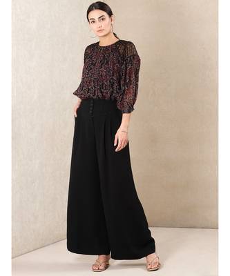 Black Printed Kurti With Camisole 1