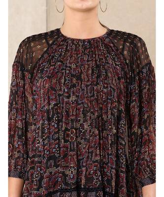 Black Printed Kurti With Camisole 5
