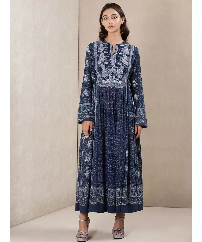 Blue Printed Kurta