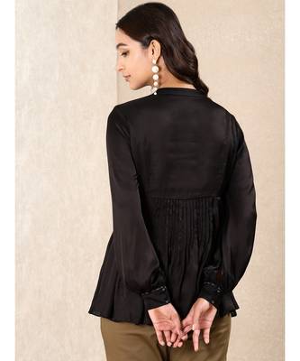 Black Satin Kurti 3