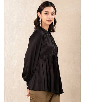 Black Satin Kurti 4