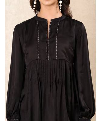 Black Satin Kurti 5
