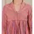 Pink Striped Cotton Kurti