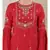 Round Neck 3/4 Sleeves Embroidered Kurta With Dhoti Pant