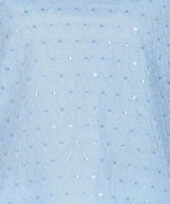 Blue embroidered cotton chikankari-kurtis 5