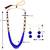 Elegant Multi Layer blue  Mala Necklace For Girls And Women