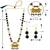 Fancy Desgine Black Mala Pearl Necklace Set For Women Girls