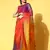 Multicolor Printed Organza Saree With Blouse