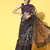 Black Embroidered Organza Saree With Blouse