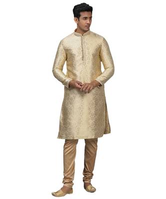 Silk Blend Kurta Churidar Set 1