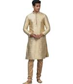 Silk Blend Kurta Churidar Set