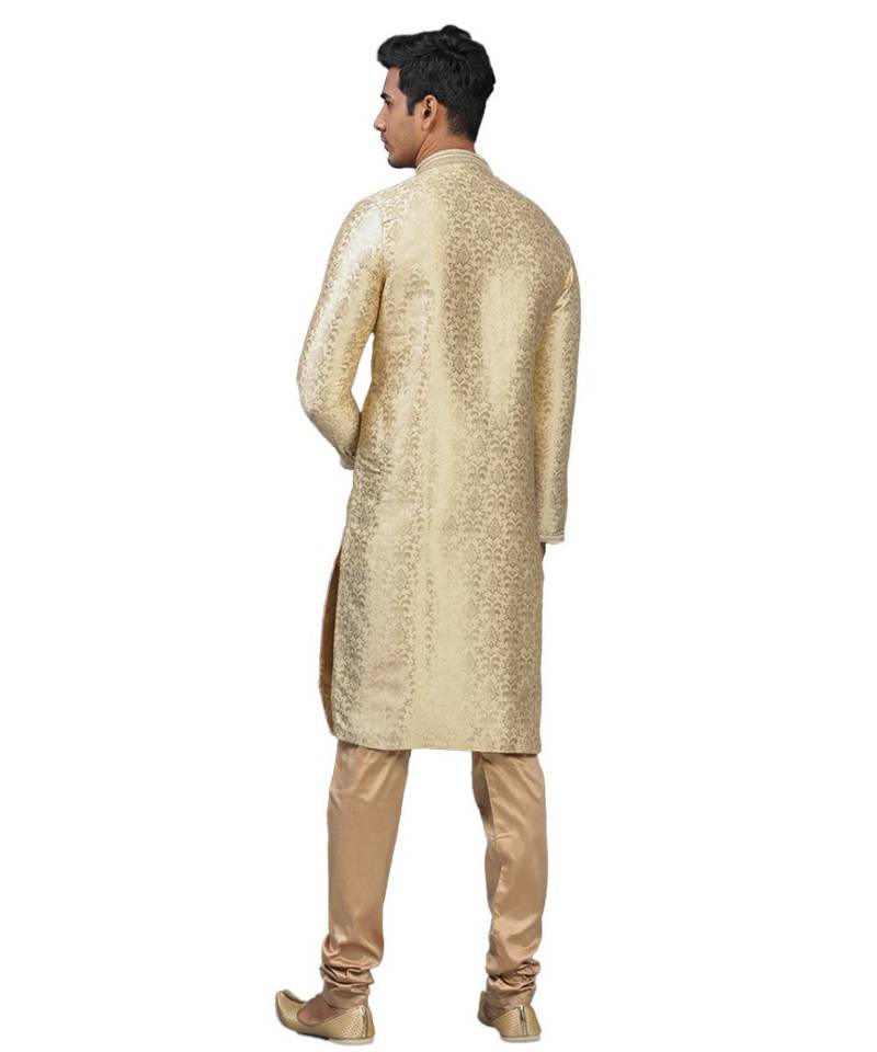 Silk Blend Kurta Churidar Set