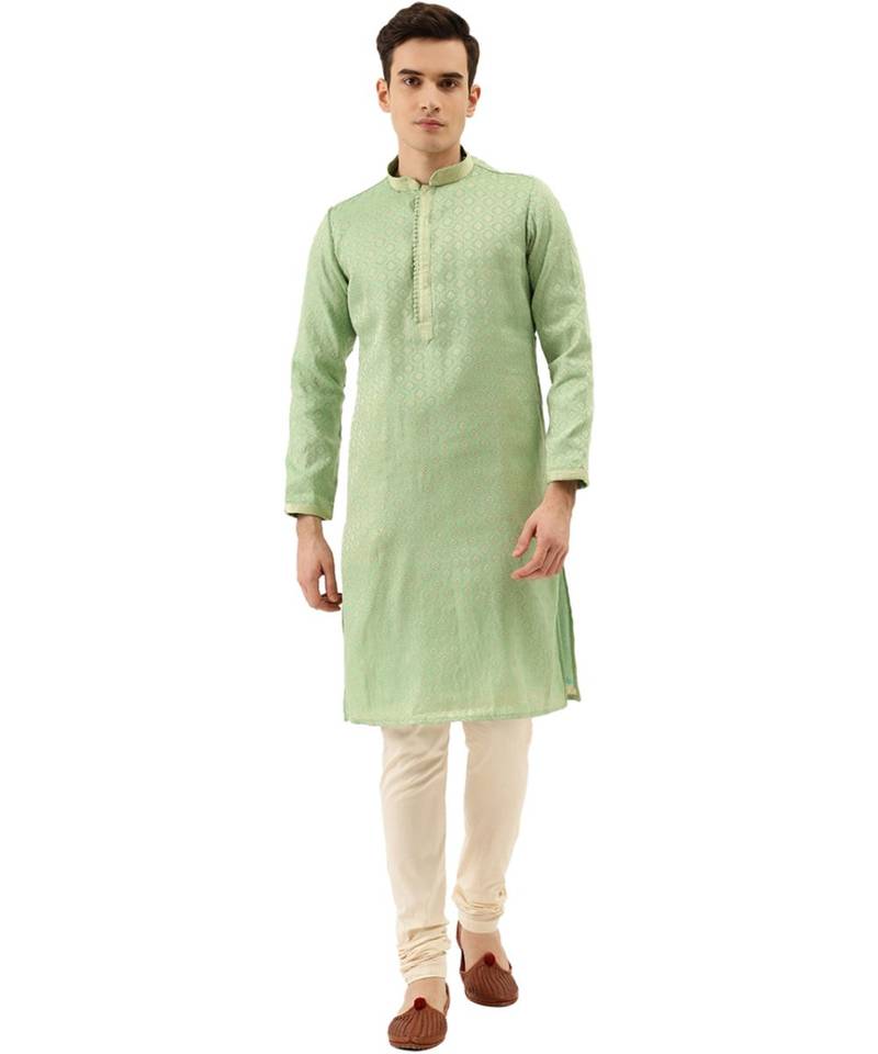 Art Silk Kurta Churidar Set