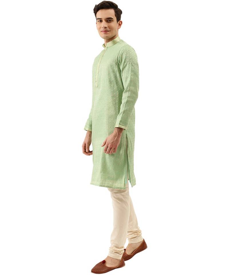 Art Silk Kurta Churidar Set