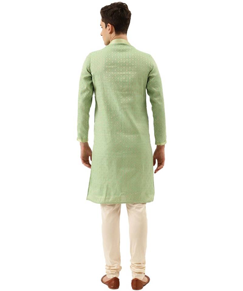 Art Silk Kurta Churidar Set