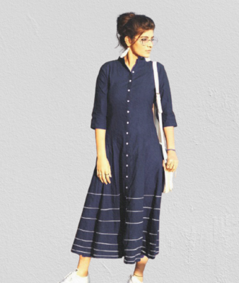 Trending Designer Rayon Casual Wear Kurti KE_ROSE_NBLUE 1