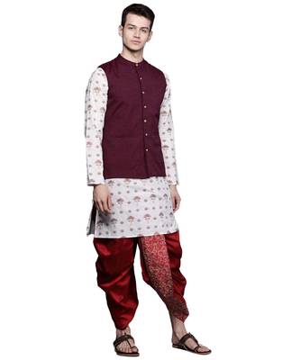 Art Silk Stitched Dhoti 4