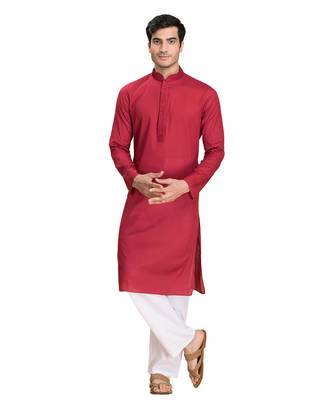 Blended Cotton Kurta Payjama Set 1
