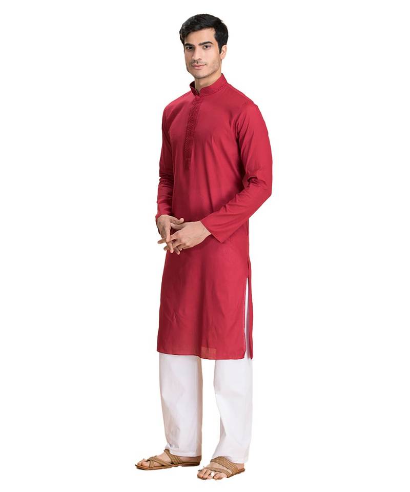 Blended Cotton Kurta Payjama Set
