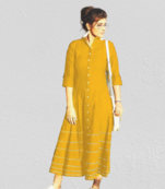 Trending Designer Rayon Casual Wear Kurti KE_ROSE_MUSTARD