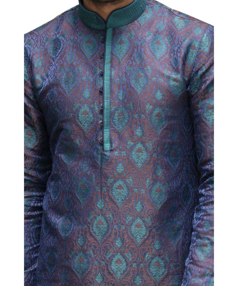 Silk Blend Kurta Payjama Set