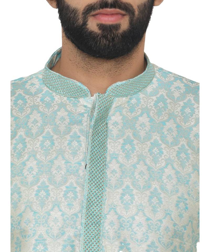Silk Blend Kurta Churidar Set