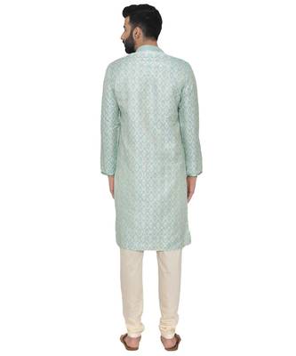 Silk Blend Kurta Churidar Set 5