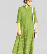 Trending Designer Rayon Casual Wear Kurti KE_ROSE_GREEN