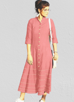 Trending Designer Rayon Casual Wear Kurti KE_ROSE_PEACH 1
