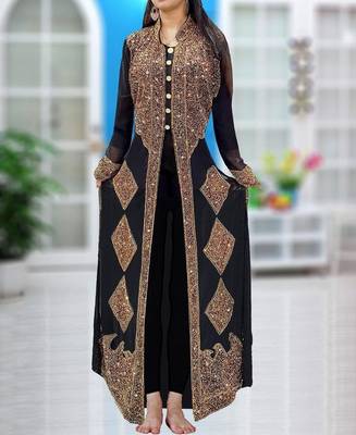 Black Party Wear Kaftan for Women 1