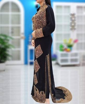 Black Party Wear Kaftan for Women 2