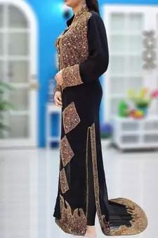 Black Party Wear Kaftan for Women